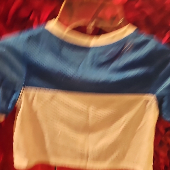 Justice Blue and White Love Gymnastics Top Size 6 - Picture 6 of 6